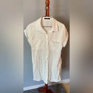 White button down dress